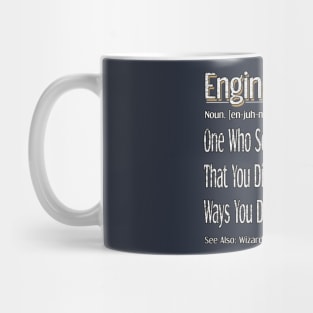 Funny Engineer Definition Awesome Engineering Gift For Pig Lovers Mug